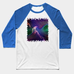 Jellyfish in Roaring Waves of Blur Baseball T-Shirt